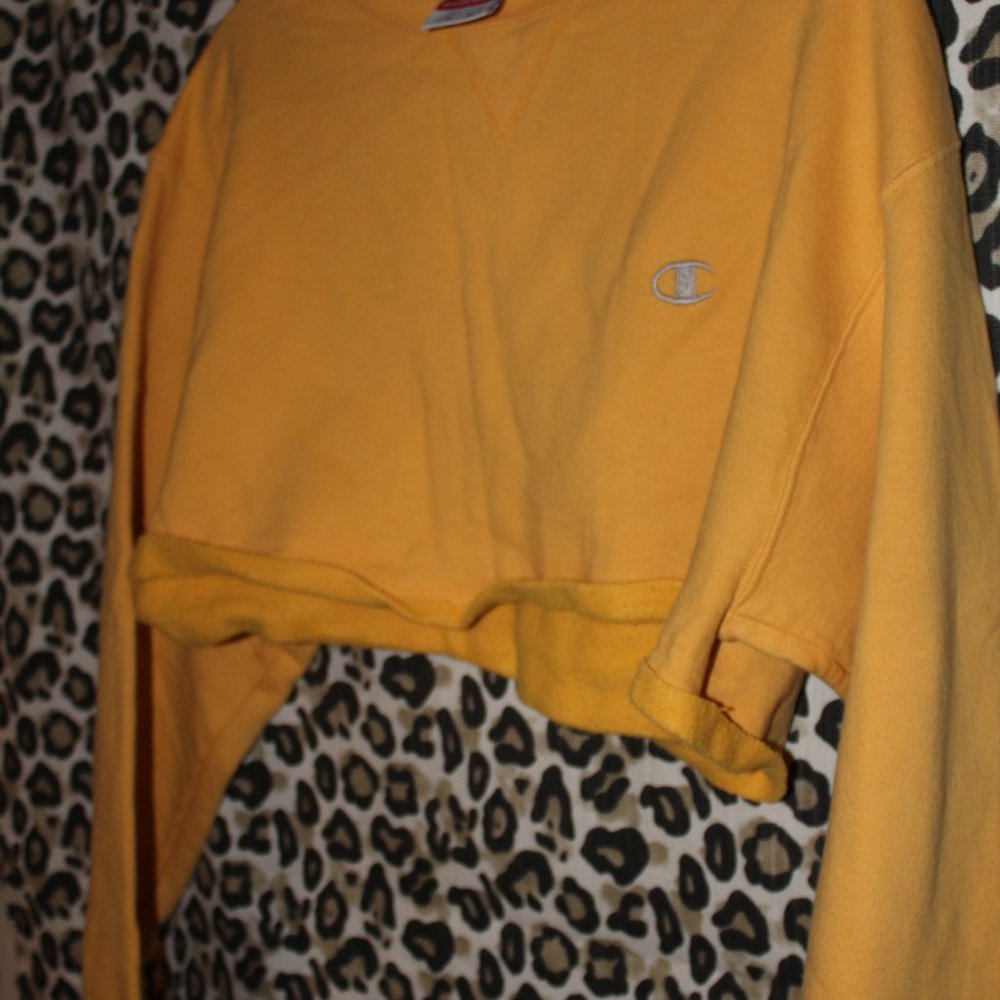 Champion Crop Yellow Sweater